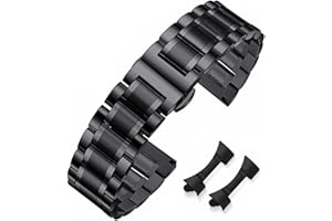 HEYOZURY Metal Watch Band Stainless Steel 16mm 18mm 19mm 20mm 21mm 22mm 24mm Watch Strap Bracele Replacement Bands