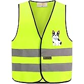 PACIFIC PPE Children's High Visibility Vest, Kids Reflective Safety Traffic Vest for Running Kindergarten Preschool Children, Yellow, XX-Small