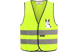 PACIFIC PPE Children's High Visibility Vest, Kids Safety Vests with Velcro, Construction Reflective Traffic Vest for Running 