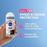 NIVEA Black & White Invisible 72h Roll On Deodorant 50ml Pack of 6 view 3