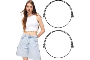 WDG 2PCS Adjustable Crop & Tuck Band for Women - Shirt Stays Belt