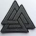 SpaceAuto Valhalla Valknut Triangle Symbol Nordic Viking Odin Military Tactical Morale Badge Hook & Loop Fastener Patch 2.68