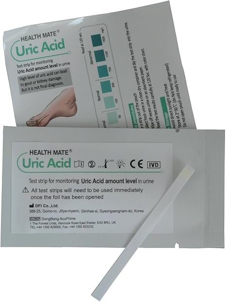 5 X Gp Professional Uric Acid Gout Urine Test Strips Amazon Co Uk Health Personal Care