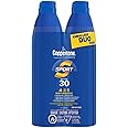 COPPERTONE Sport Sunscreen Spray SPF 30, Water-Resistant and Lightweight Face and Body Sunscreen, 4-in-1 Performance Spray Su