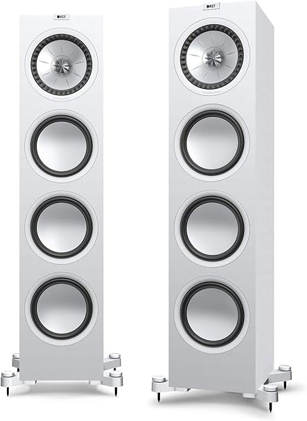 white floor speakers