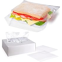 APQ Pack of 2000 Sandwich Bags 6.75 x 6.75 with Flip Top. LLDPE