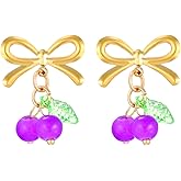 Vintage Bow Earrings,Pearl Ribbon Bowknot Earrings Color Beaded Stud Earrings Crystal Bowknot Earrings Wedding Jewelry for Women