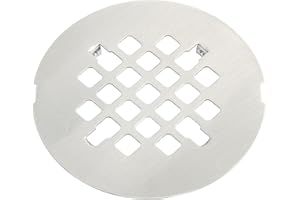 MUZISST 4-1/4” OD Snap-in Shower Drain Cover Replacement Floor Drainer, Round Stainless Steel Shower Drain Hair Catcher, Stur