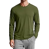 IVOVFANZY Mens Thermal Long Sleeve Shirt Basic Undershirt Lightweight Pullover Base Layer Underwear Tops