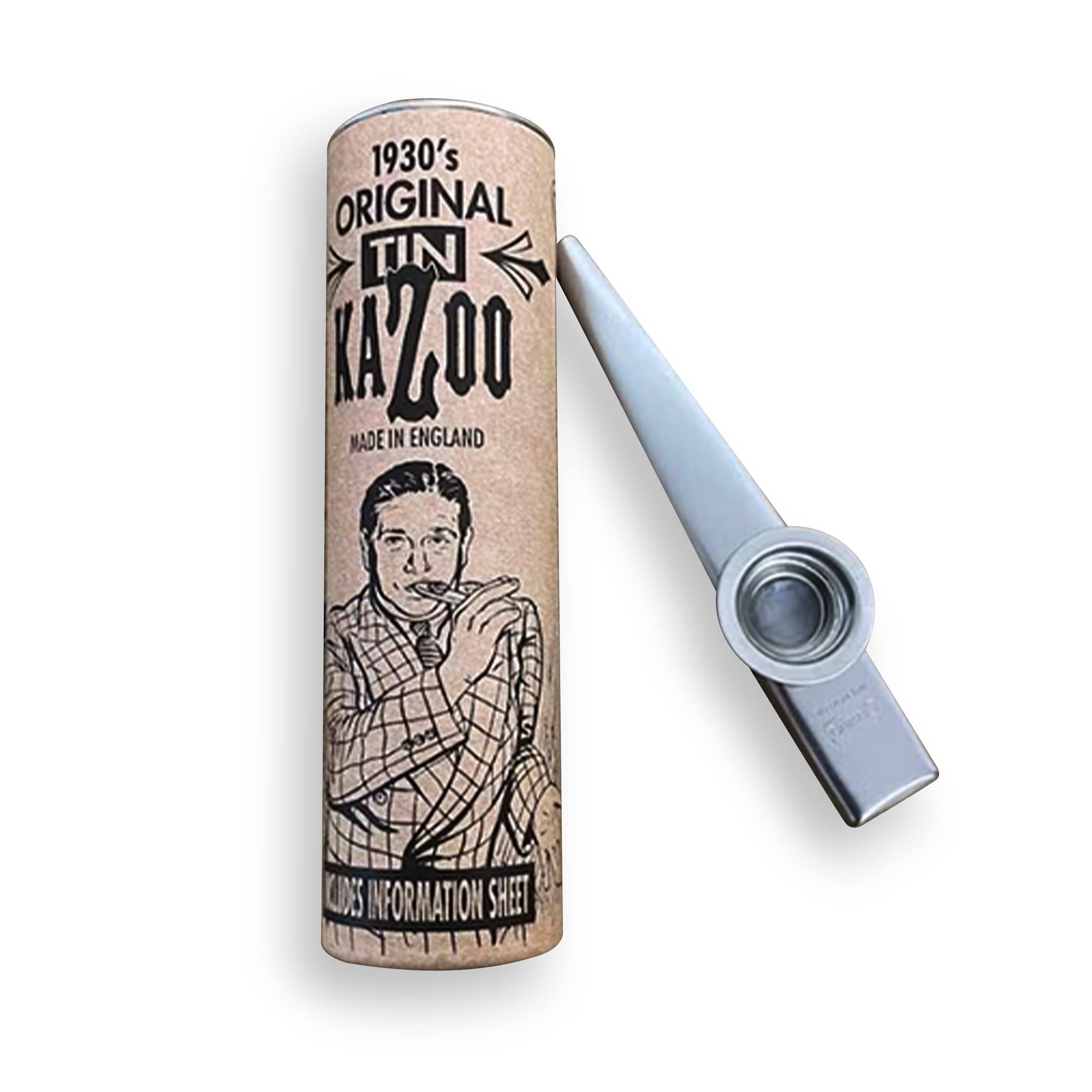 Original tin silver coloured kazoo made from the original 1930's tooling | kazoo flute whistle | weird wind instrument | musical instruments | part of the family of instruments known as a mirliton
