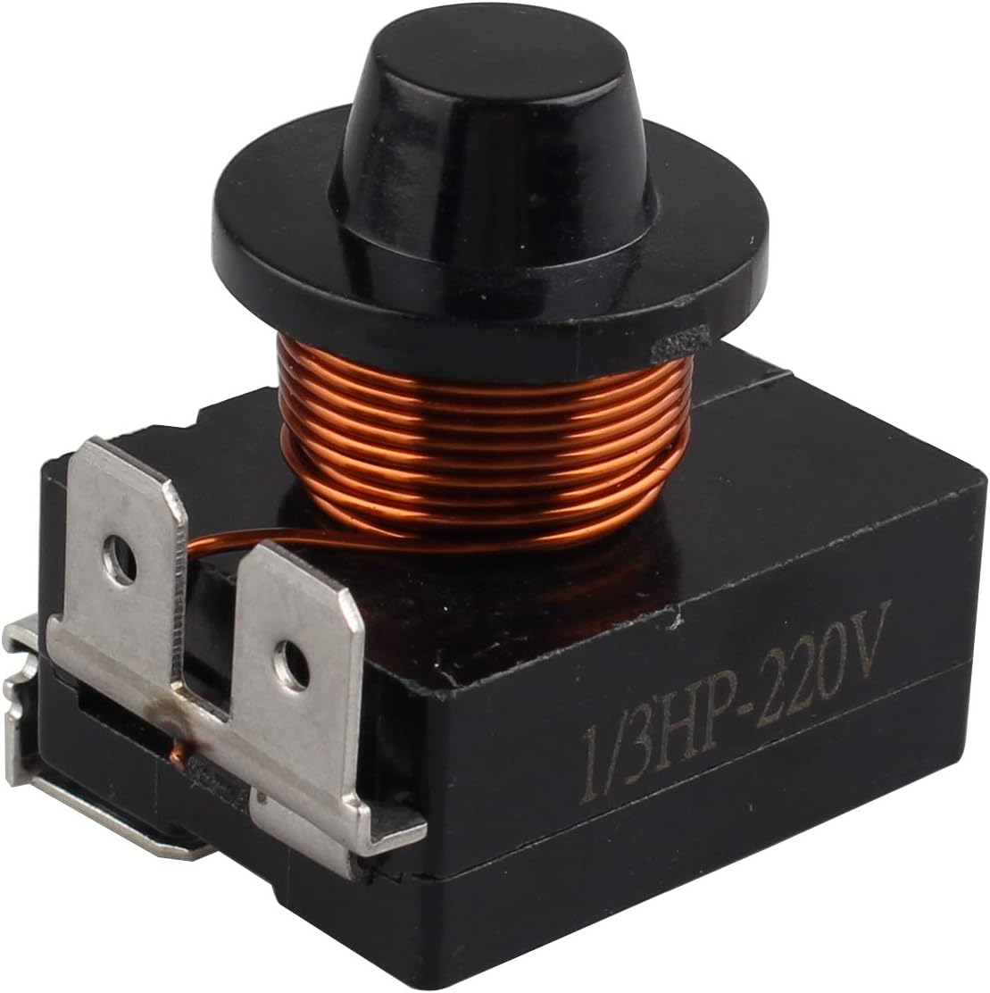 Futheda 220V Refrigerator PTC Starter Relay Plastic Housing 3 Pin 250W Compressor Relay Starter Refrigerator Parts for Refrigerator (Black) - Image 3