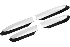 X AUTOHAUX 4Pcs Roof Rack Rail Cover End for Toyota RAV4 2013-2018 Roof Rack Rails End Cap Protection Exterior Cover Shell Si