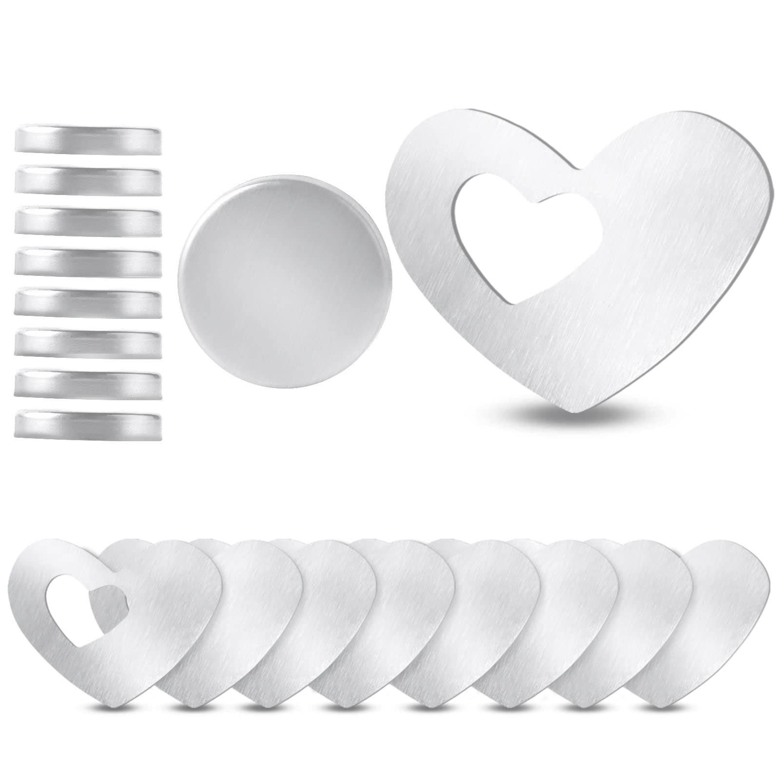 lalago Pack of 8 Magnetic Tablecloth Weights, Extra Heavy Magnetic Tablecloth Holder, Heart Pattern Tablecloth Weights Made of Stainless Steel for Table Cloth Curtains