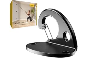 FITKIT 3-Pack Resistance Band Wall Anchor Set, No Weld Wall Mount for Exercise Bands & Suspension Straps – Compact Strength Training Kit for Home Gym Workouts & Physical Therapy