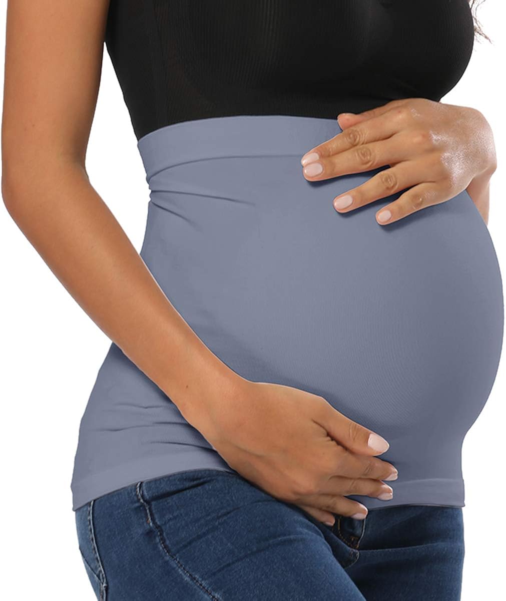 PACBREEZE Belly Band for Pregnancy, Maternity Belly Band with Pants Extenders for All Stages of