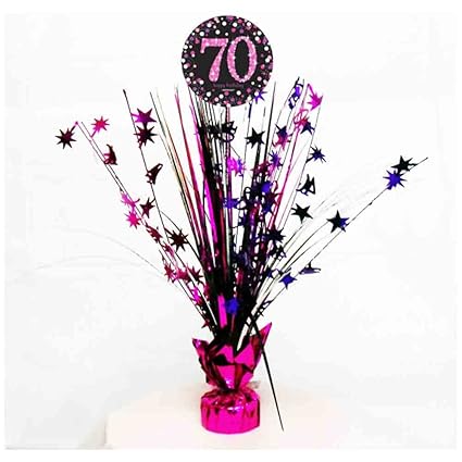 70th Birthday Spray Centrepiece Table Decoration Age 70 Party
