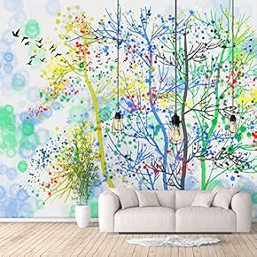 Wall Murals for Bedroom Abstract Great Tree Removable Wallpaper Peel and Stick Wall Stickers - 66x96 inches