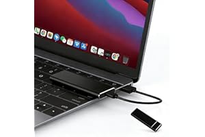 4TB Portable Solid-State Drive, USB 32.0 to Type-C External Computer Drive, for PC, Mac, Gaming Consoles & Storage，Black