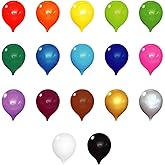 PermaShine - Reusable Helium Free 13" Replacement Balloons (4-Pack) - Permanent Plastic Indoor and Outdoor Balloons - Hardware Required