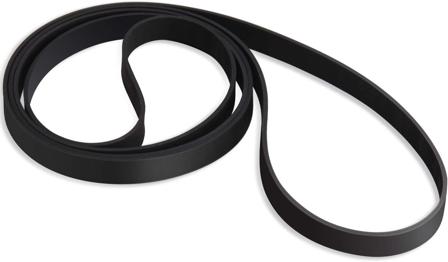 2Pcs Turntable Replacement Belt: Wide Flat Drive Belt For Vinyl Record Players (6-10mm, 110-136mm Diameter) - Durable Rubber, Smooth Playback