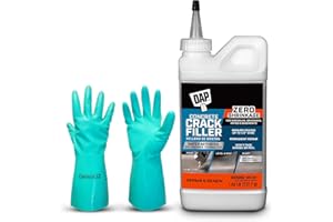 Concrete Crack Filler Outdoor - DAP - Gray Concrete Crack Filler (Dry) - 1.62 Lbs – Walkways, Patios, Basement & Driveway Crack Repair - Available with Centaurus AZ Gloves