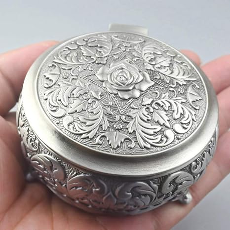 Amazon Com Rosiking Emboss Alloy Metal Music Box Wind Up And Golden Movement Music Box For Christmas Birthday Valentine S Day Tune Anastasia Once Upon A December Home Kitchen