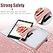 BENTOBEN Kindle Fire 7 Case (Compatible with 7th and 9th Generation Tablet, 2017 and 2019 Releases), Glitter Folio Stand with Stylus Holder Auto Wake/Sleep Protective Case for Amazon Fire 7, Rose Gold