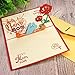 Creawoo Beautiful 3D Pop Up Mom Greeting Card for Mom, Mother's Day and Birthday Greeting Card. I Love Mom Card with Envelope.