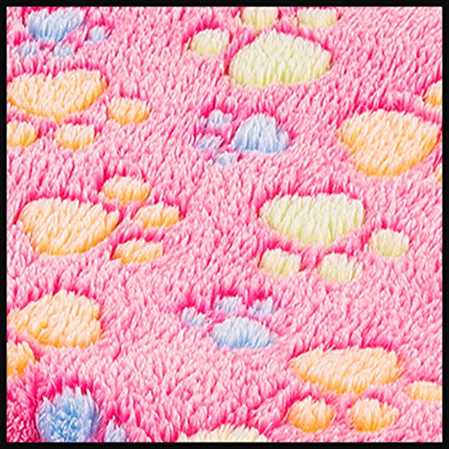 kiwitatÃ¡ Dog Blanket Soft Pet Puppy Cat Cozy Sleeping Cushion Mat Washable Warm Bed Blankets Crate Pads for Small Animals (S, Pink)