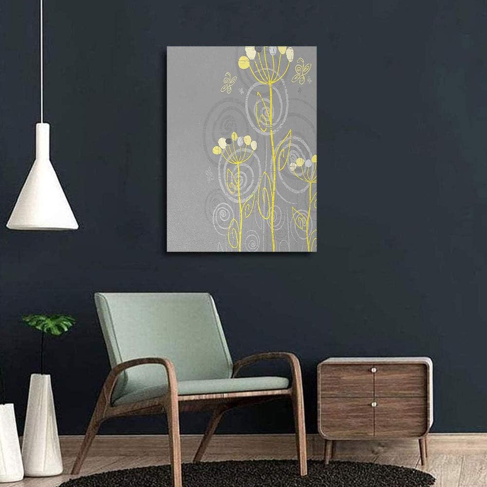 Amazon.com: Grey-and-Yellow Canvas Paintings Wall Art Under-The-Sea