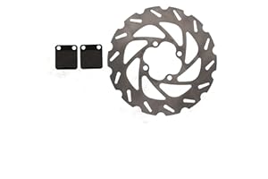 CYCLEATV 2004-2013 fits Yamaha Raptor 350 YFM350 Rear Sport Brake Rotor Disc & Rear Brake Pads