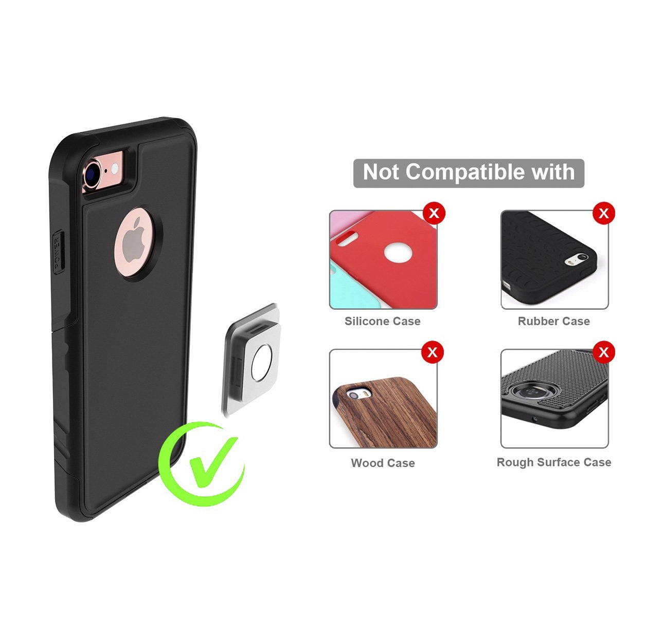 Sports Armhand, Foison,Quick Mount Universal Belt Clip with Magnet and Buckle Lock, Lightweight and Shake-proof Gym Arm Bag, Universal Compatibility Phone Armband (Blue)