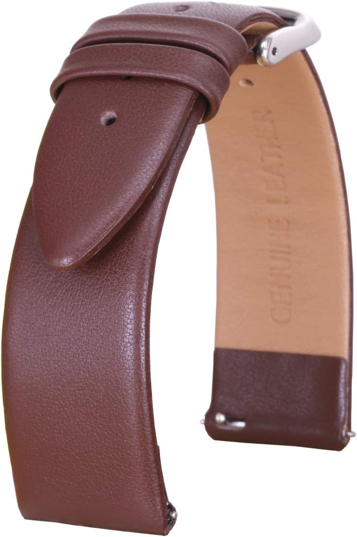 Genuine Leather Watch Bands Top Calf Skin Smooth Grain Leather Watch Strap 12mm 14mm 16mm 18mm 19mm 20mm 21mm 22mm for Men and Women