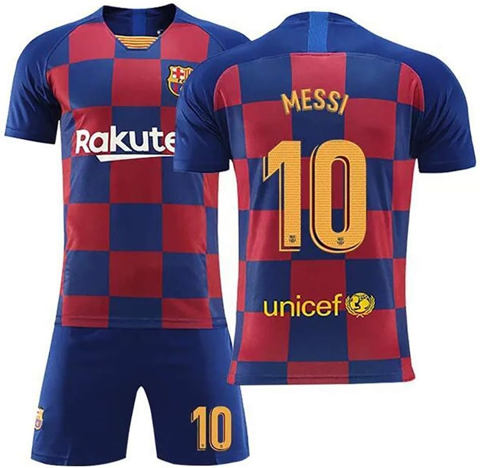 Kangrui Argentina Jersey 2019/20 Home Football Messi #10 T-Shirt And Shorts Kits For Youth And Adults