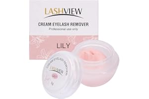 LASHVIEW Eyelash Extension Remover Cream, Flavor Cream, Lash Remover for Lash Extensions(5g-Lily)