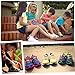 Shackcom No Tie Flat Shoelaces 4 Pack For Kids, Men & Women | Waterproof & Stretchy Silicone Tieless Shoe Laces | For Athletic & Dress Shoes, Hiking Boots & More | Eliminate Loose Shoelace Accidents