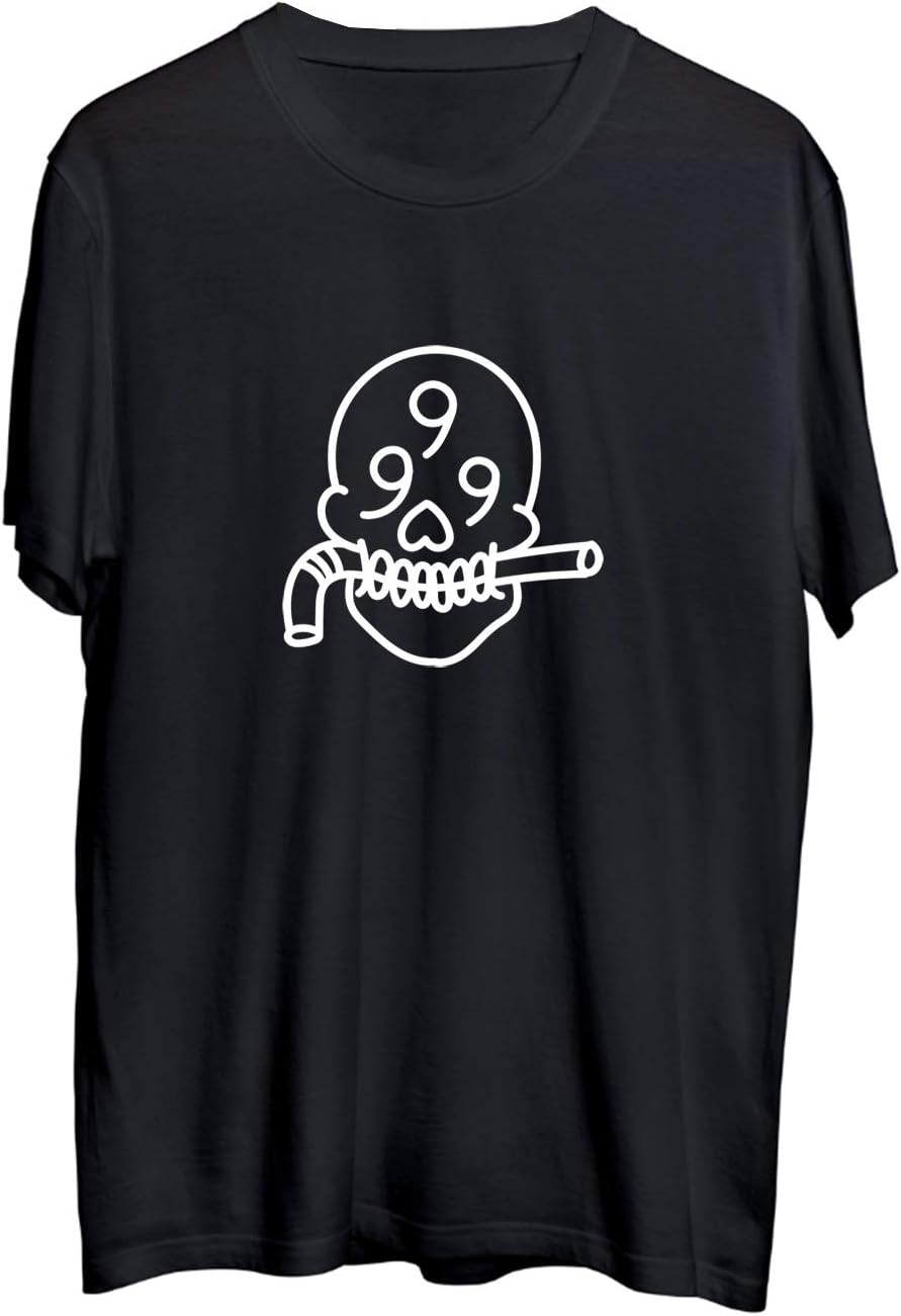 MTNACLOTHING Juice Wrld Rap Music Skull 999_MA0209 T-Shirt Shirt Men