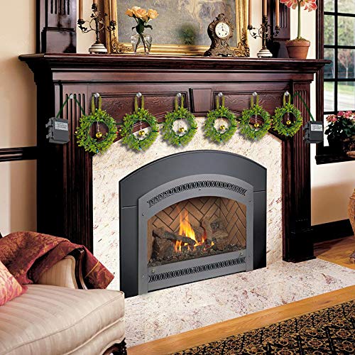 Birthday Christmas Garland Wreath String LED Lights, Party Thanksgiving Wreaths Decorations Gift for Holiday Home Party Indoor Outdoor Deck Patio Backyard Fireplace Garden, Battery Operated with Timer - Thumbnail 6
