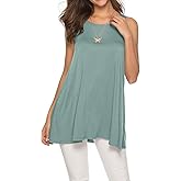 CEASIKERY Women's Sleeveless Tunics Women Flowy Tunic Tank Tops for Leggings