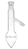 Distilling Flask, 10ml - 14/23 Joint & Side Socket