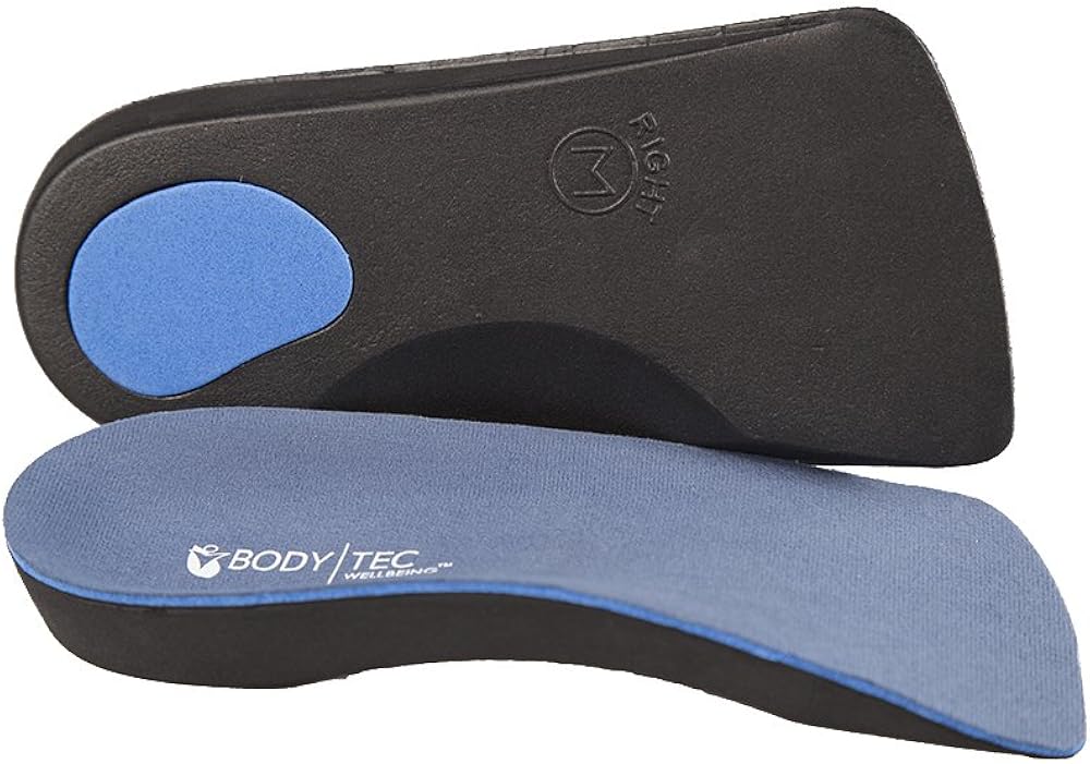 Bodytec Wellbeing 2 pairs of 3/4 Orthotic insoles for knee pain arch