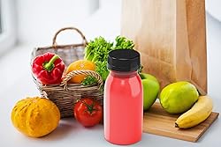 XXUOD 24 Pcs 5 Ounce Plastic Juice Bottles for