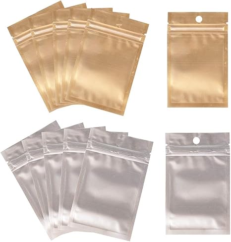 Amazon Co Jp Ph Pandahall 約100枚 セット 2種 Opp袋 ラッピング袋 ギフトバッグ チャック付 透明 ポリ袋 保存袋 小分け 収納袋 ビーズ パーツ アクセサリー ジュエリー用 クリスマス キャンディー お菓子 小物入れ 混合色 ホビー
