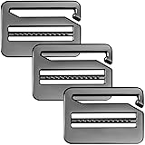 HINZIC 3PCS G-Hook Wave Buckles 1.48inch Strong
