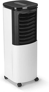 Hoberg Klimagerat 4 In 1 Luftkuhler Luftreiniger Luftbefeuchter Ionisator Aktive Kuhlung Durch Halbleitertechnologie Schlafmodus Timer Schwenkfunktion Amazon De Baumarkt