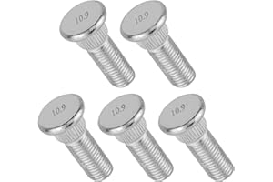 PVOTAWP 5PCS Wheel Studs, Tire Lug Nuts OEM# 610-266 90942-02049, M12 x 1.5 Inch 49mm Long Steel Serrated Lug Knurl Bolts Compatible with Toyota Lexus Prius Chevrolet Pontiac Scion Avalon