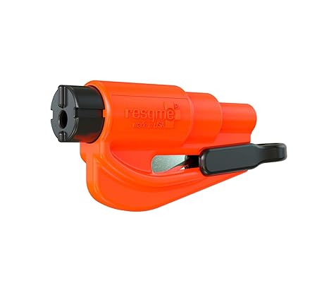 Resqme GBO-RQM-ORANGE Das Rettungswerkzeug als Schlüsselanhänger, Orange, 1er-Set
