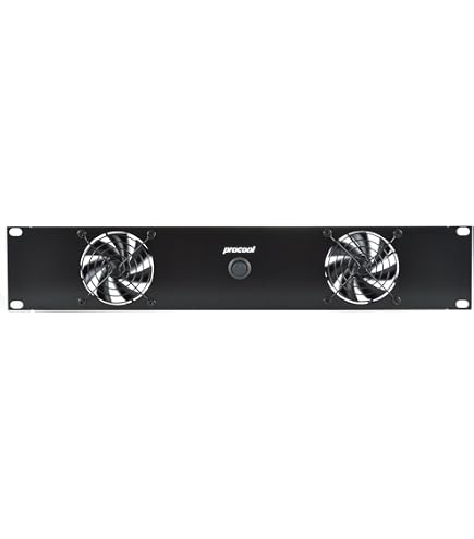 19 Inch Rack Fan PROCOOL SX440E 1U Rack Mount Fan Panel – Exhaust ...