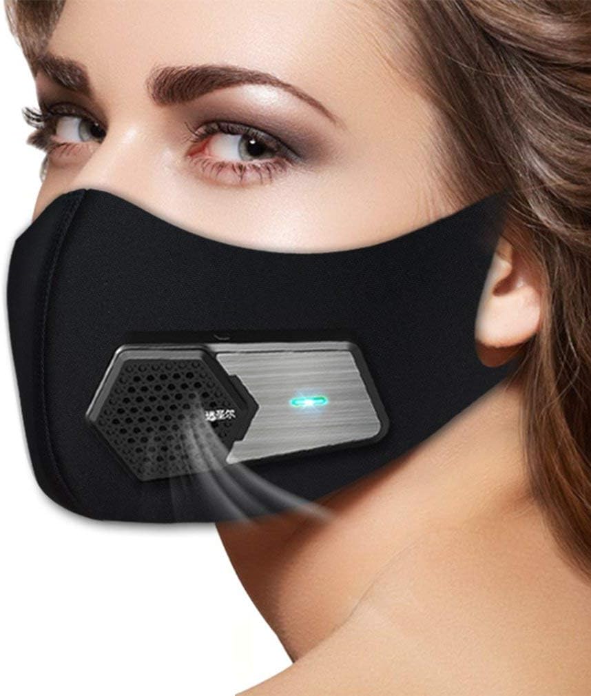 Exiao 【2020 Upgraded Technology M-à-s-k】 Intelligent Electric face dust M-à-s-k, air Purification, 95 dust and Pollen Prevention, PM2.5, Rechargeable, can be Used for 3 Years