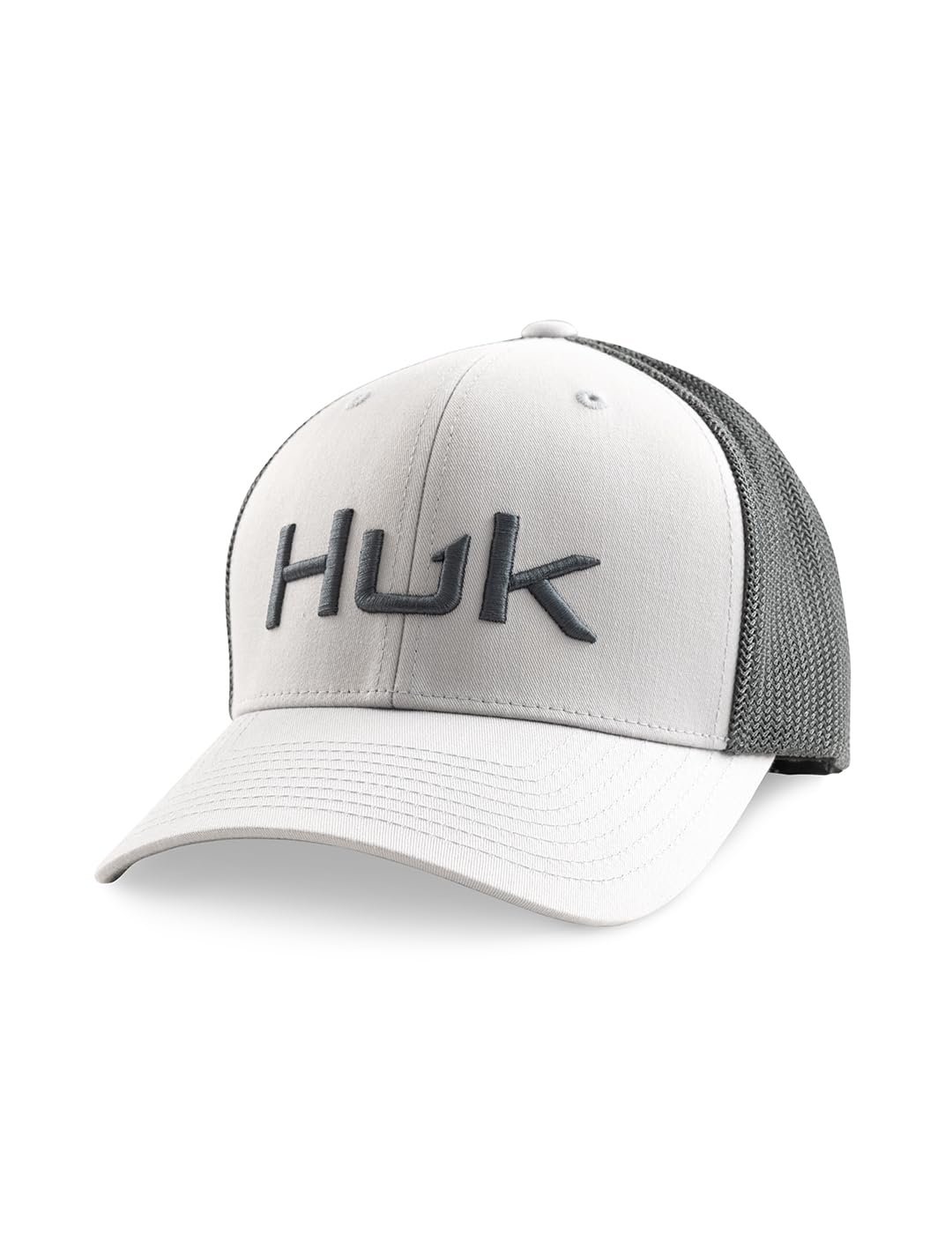 HUK Men's Standard Trucker, Anti-Glare Snapback Fishing Hat, Harbor Mist Image HUK Men's Standard Trucker, Anti-Glare Snapback Fishing Hat, Harbor Mist Image
